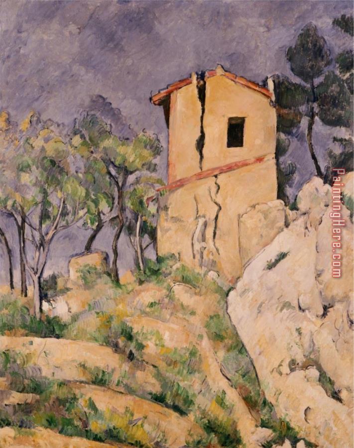 Paul Cezanne House with Cracked Wall